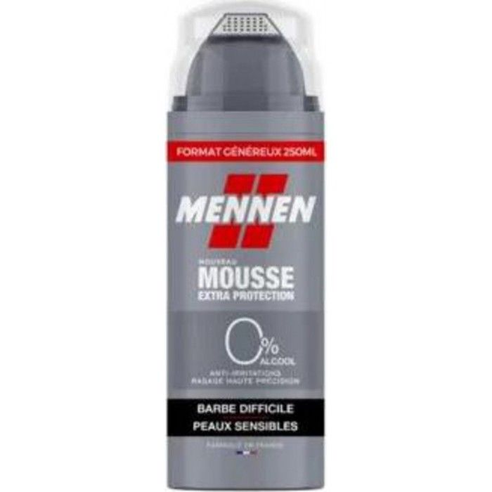 Mennen Mousse à Raser Barbe difficile et peaux sensibles 0% 250ml ...