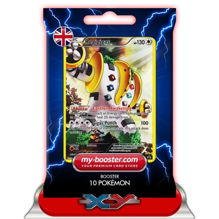 REGIGIGAS holo reverse Alf Art XY82 130HP XY08 Booster de 10 cartes