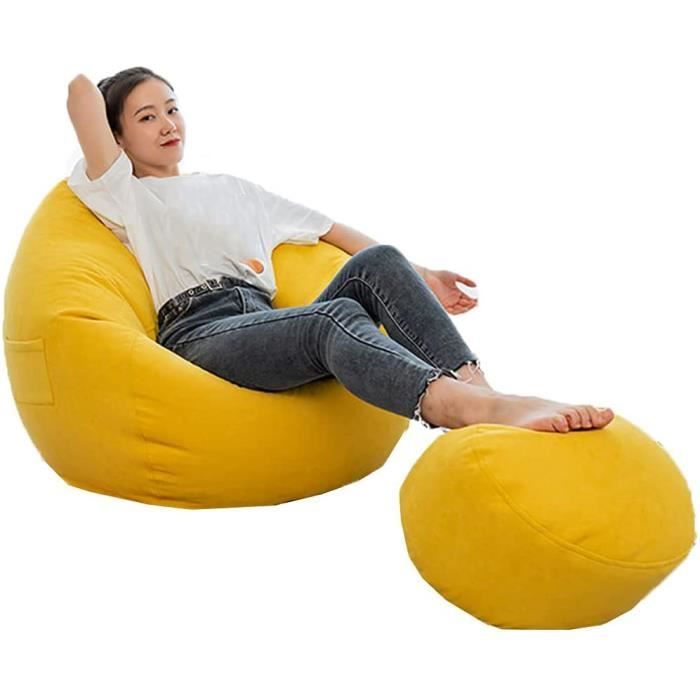 Pouf Poire Highdi XL 100x120cm - Sans Remplissage | Coussin De Sol Gaming, Intérieur/Extérieur