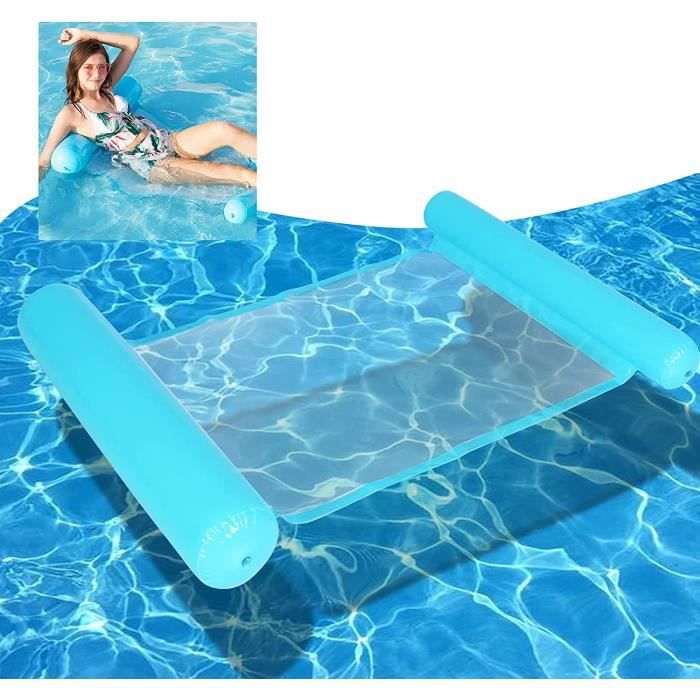 Hamac Gonflable à Eau 4 En 1 - Pour Piscine, Plage - Transformable En Chaise, Drifter - Capacité 150kg - Adulte Et Enfant