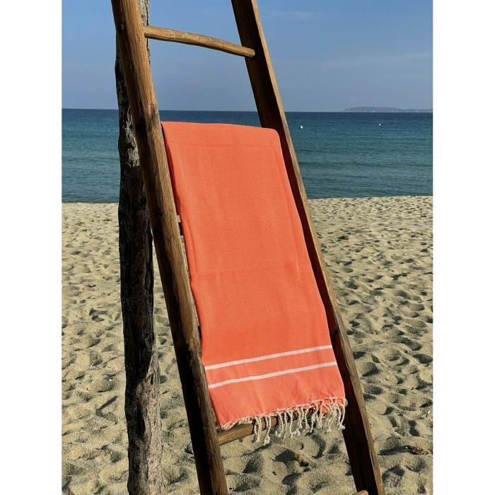 Serviette De Plage, Fouta Absorbante Nid D'abeille Coton 100 X 200 Cm 100 Coton Coloris Violet