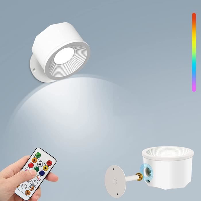 Applique Murale Led Rechargeable Avec Télécommande Tactile