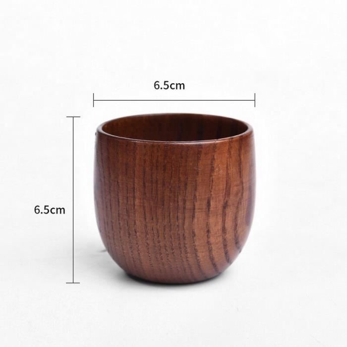 Housewares - Supports de Tasses en Bois d'hévéa, Marron, Bois Dense Housewares - Supports de Tasses en Bois d'hévéa, Marron, Bois Dense