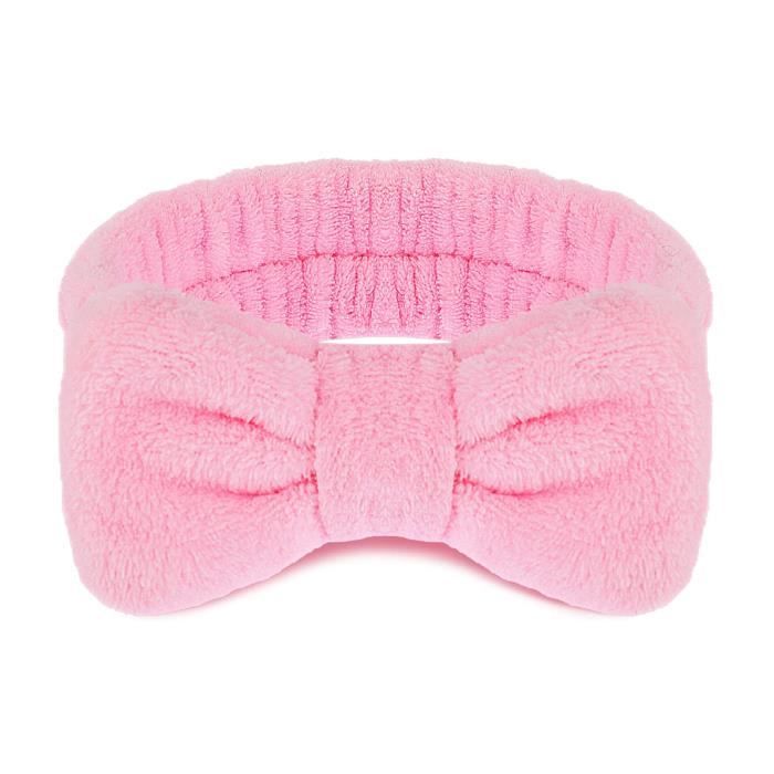 Bandeau De Toilette éponge Pour Femme – Serre-tête Spa Doux Pour Soins Visage Et Démaquillage – Lavable Et Extensible