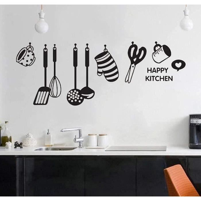 Stickers muraux art décoration murale autocollants cuisine design