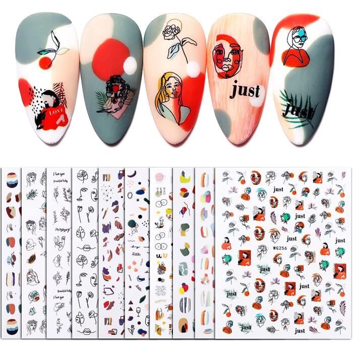 Stickers Noël 3D Pour Ongles - Décalcomanies Nail Art - Référence STZ0049 - Neuf Pour Création Manucure Festive
