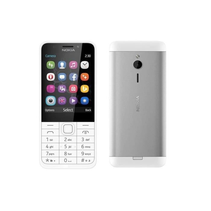 Téléphone Portable - Nokia 230 - Silver - Dual Sim - Vos Marques Tendances