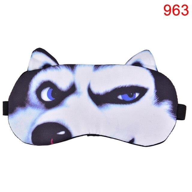 Cache Yeux De Voyage Avec Dessin Anime Mignon Bandeau Aide Au Sommeil Masque De Sommeil Pour Chien Et Chat Creatif E Kd125