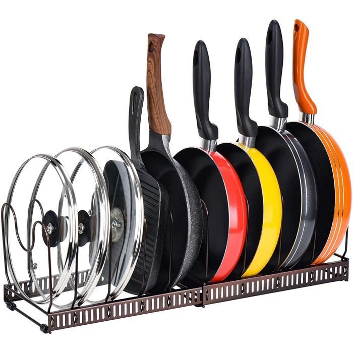 Toplife Porte-casseroles, 2 Méthodes d'Installation Porte-Poele Support