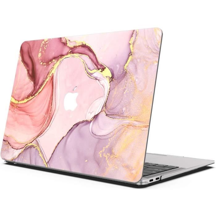 2010-2017 Old Version AOGGY Coque MacBook Air 13 Pouces Modèle:A1369/A1466,Colorful Pattern Plastique Coque Rigide pour MacBook Air 13.3 Pouces Rose doré