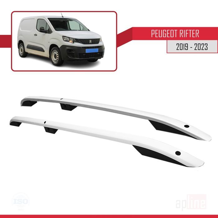 Barres De Toit Apline Pour Peugeot 3008 II (2017-2020) - Modèle ACE-2 Gris Aluminium - Porte-bagages 75kg