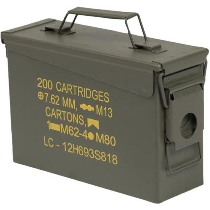 Boîte de Munitions Métal US Ammo Bw Transport à Outils Bundeswehr Neuf 