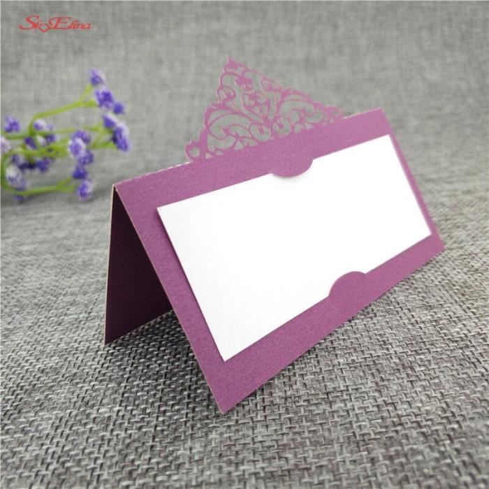 30 PCS CARTE De Nom Table Mariage Faire-part Cartes Floral Siège Style