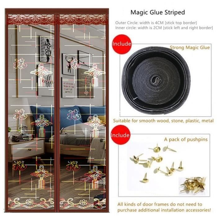 Panneau Séparateur De Pièce Avec Rideau à Franges Pour Porte Patio Chambre Mariage Cafe Et Restaurant 96565249