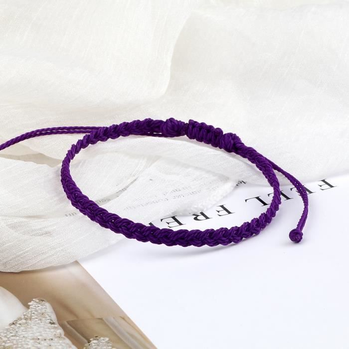 Bracelet porte bonheur en fil de Nylon rouge Bracelet bouddhiste Bracelet porte bonheur en fil de Nylon rouge Bracelet bouddhiste
