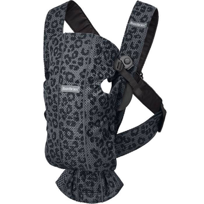 Porte-bébé Mini - BABYBJORN - 3D Mesh - Anthracite/Léopard