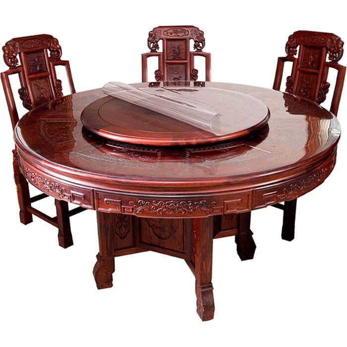 Nappe Transparente Nappe Cristal Couverture De Table Ronde Transparente