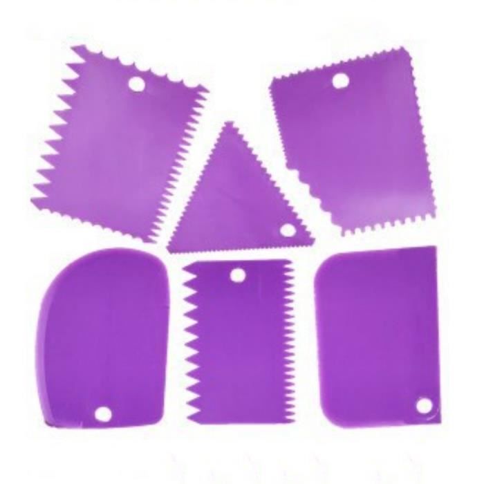 Lot De 10 Grattoirs à Gâteau En Inox - Pour Lisser Et Décorer - Idéal Pour Pâtisserie Et Cake Design
