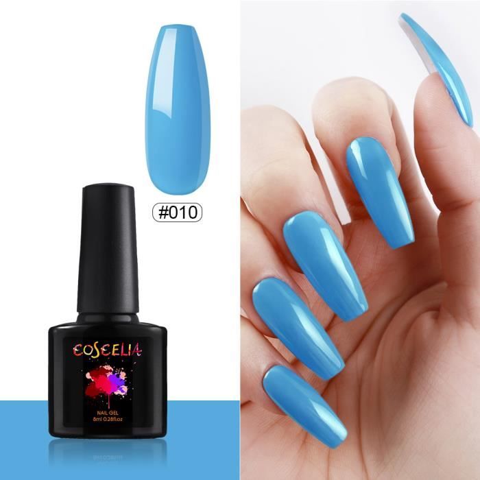 Vernis Gel Semi Permanent Manucure Vernis A Ongle Gel Nail Polish Soak Off Nail Art Couleur Bleu 1flacon Cdiscount Au Quotidien