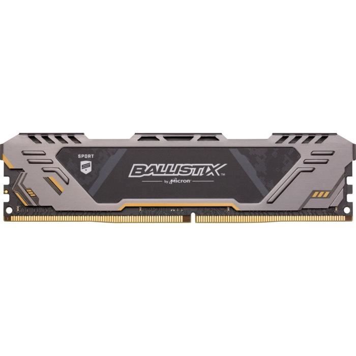 Vente Memoire PC Mémoire Crucial Ballistix Sport AT, DDR4-3000, CL17 - 8 GB 0,000000 pas cher Vente Memoire PC Mémoire Crucial Ballistix Sport AT, DDR4-3000, CL17 - 8 GB 0,000000 pas cher