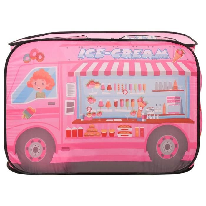 Château de jeu pliable portable Seamind pour enfants, rose princesse, pour intér