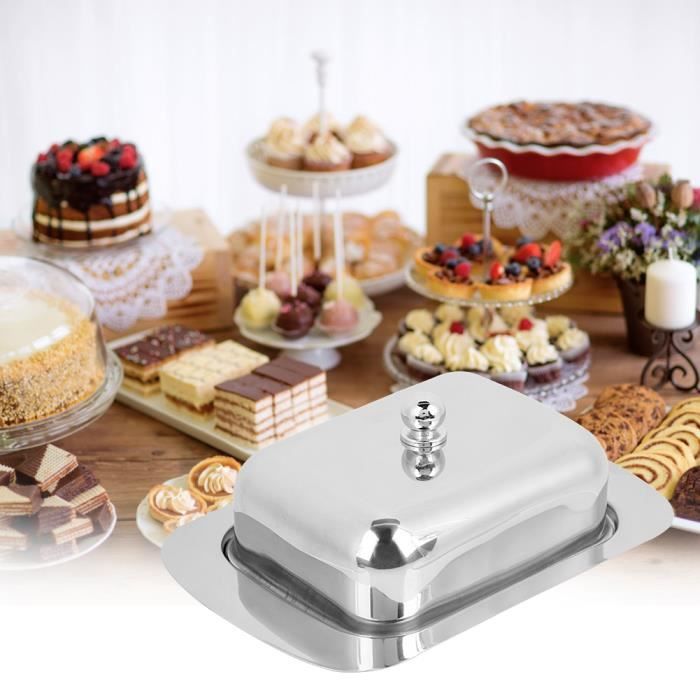 Beurrier En Acier Inoxydable Avec Couvercle MIJOMA - Pour 250 G De Beurre, élégant Et Pratique Pour Table Et Frigo - 9