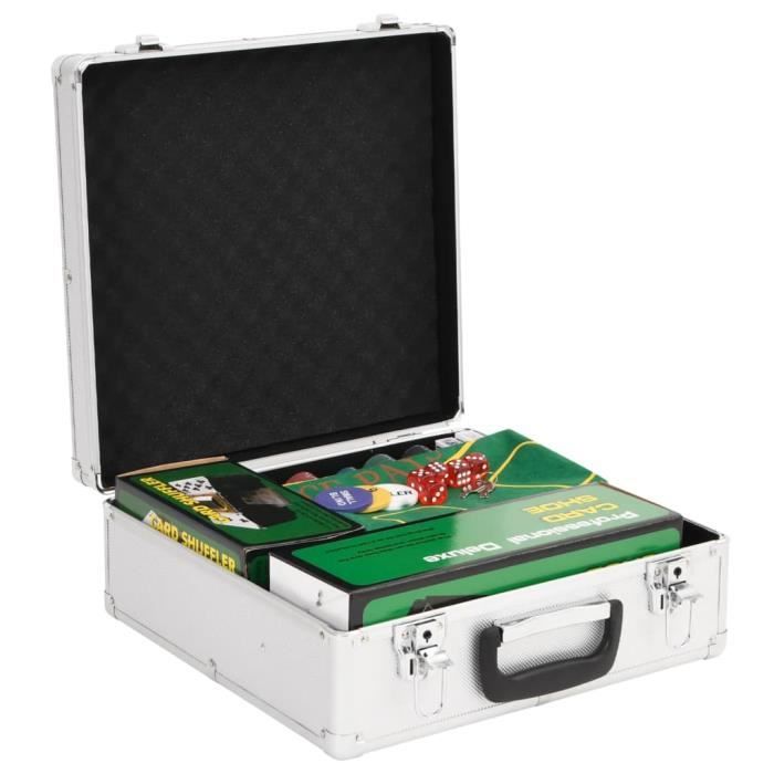HEITOK Jeu de jetons de poker avec étui en aluminium, 300 jetons de HEITOK Jeu de jetons de poker avec étui en aluminium, 300 jetons de