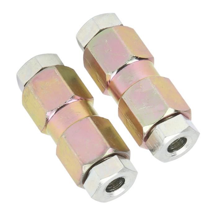 Garosa Connecteurs de conduite de frein 2 pièces connecteurs de tuyau de frein 10mm/0.39in écrou mâle et femelle en ligne pour