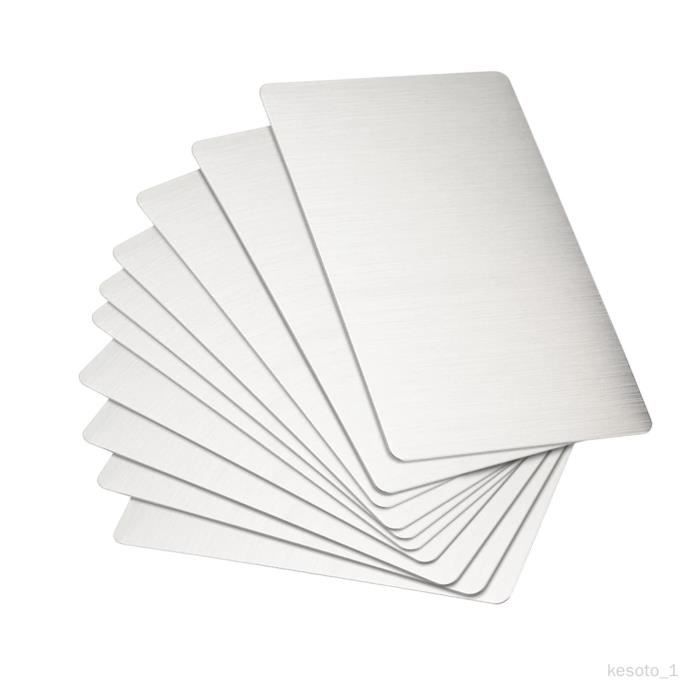 Plaques Aluminium Sublimation - Lot De 10 Panneaux Métal Pour Impression Photo DIY Et Décorations Personnalisées