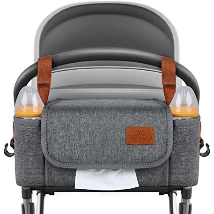 Sac De Rangement Pour Poussette,Bébé Sac Organisateur Poussette Sac Landau  Grande Capacité Avec Bandoulière - Cdiscount Puériculture & Eveil bébé