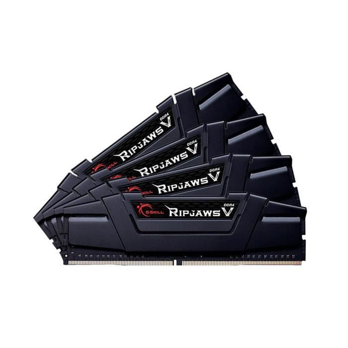 Vente Memoire PC G.SKILL Mémoire PC Ripjaws 5 - 64 Go PC4-28800/DDR4 3600 Mhz F4-3600C18Q-64GVK pas cher