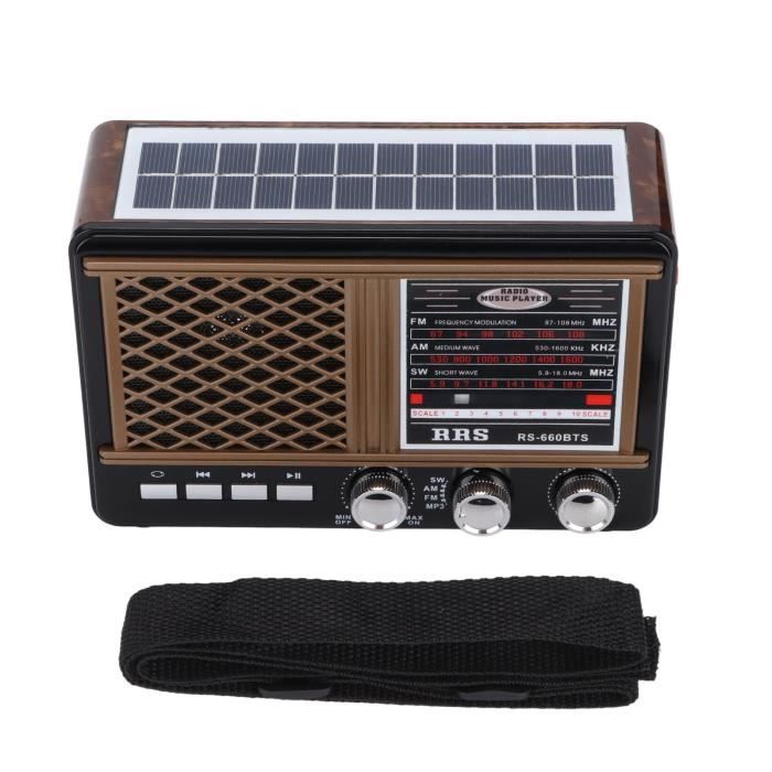 TMISHION Radio d'urgence portable Radio météo d'urgence multifonction
