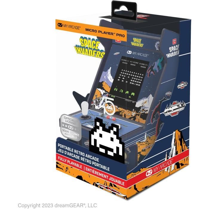 Console Rétrogaming - Taito - Micro Player PRO Space Invaders - Ecran 7cm Haute Résolution - Arcade