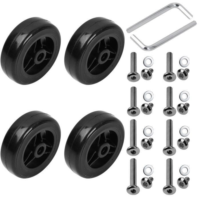 4 Roulette Valise Universelle 50 * 19mm Roue de Valise
