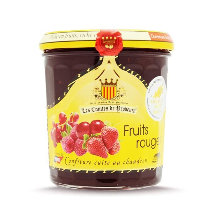 Confiture de Fruits rouges (Fraises, cerises, framboises, groseille