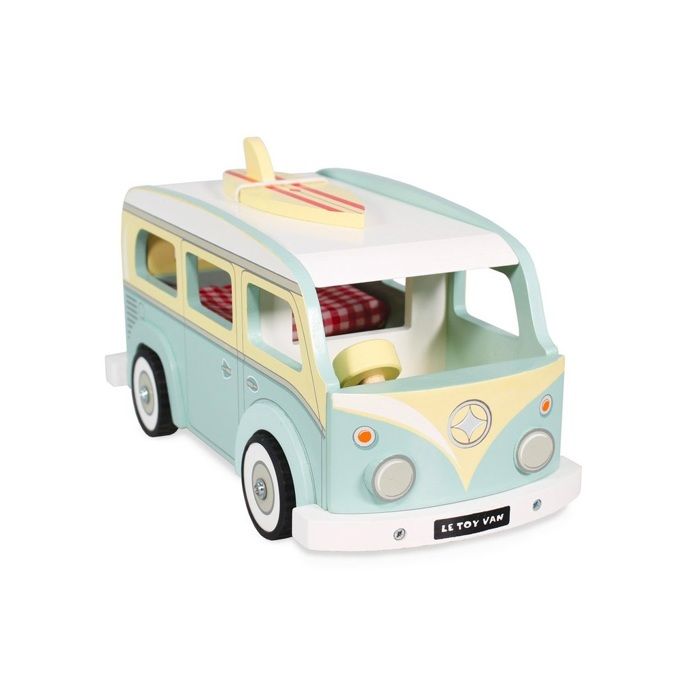 Camping-Car de vacances - LE TOY VAN - Jouet en bois - Multicolore - Bleu - Enfant Camping-Car de vacances - LE TOY VAN - Jouet en bois - Multicolore - Bleu - Enfant