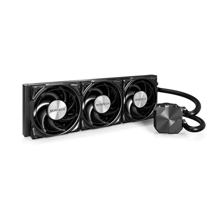 MONTECH HyperFlow Silent 360 ¿ Refroidisseur de processeur liquide AIO ultra silencieux pompe 3100 trmin triple - vue 3