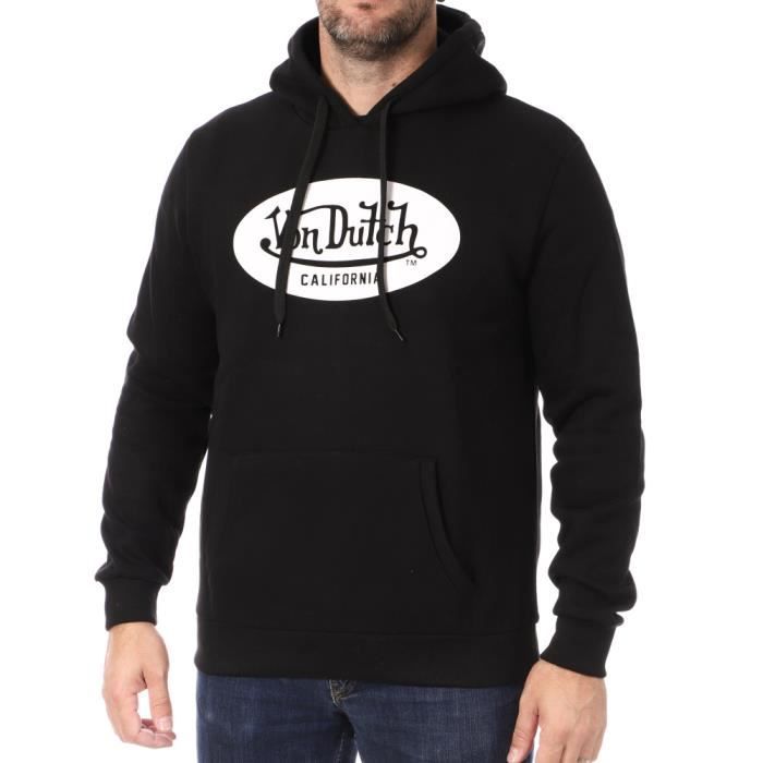 Von Dutch Sweat Ã Capuche Noir Homme Sweat Noir Homme Von Dutch