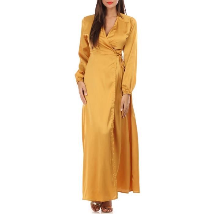 robe jaune moutarde