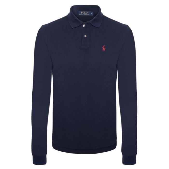 polo manches longues ralph lauren