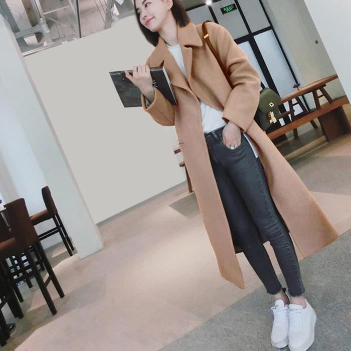 Manteau femme à capuche doublé veste polaire chaud longue veste manteau épais avec poches