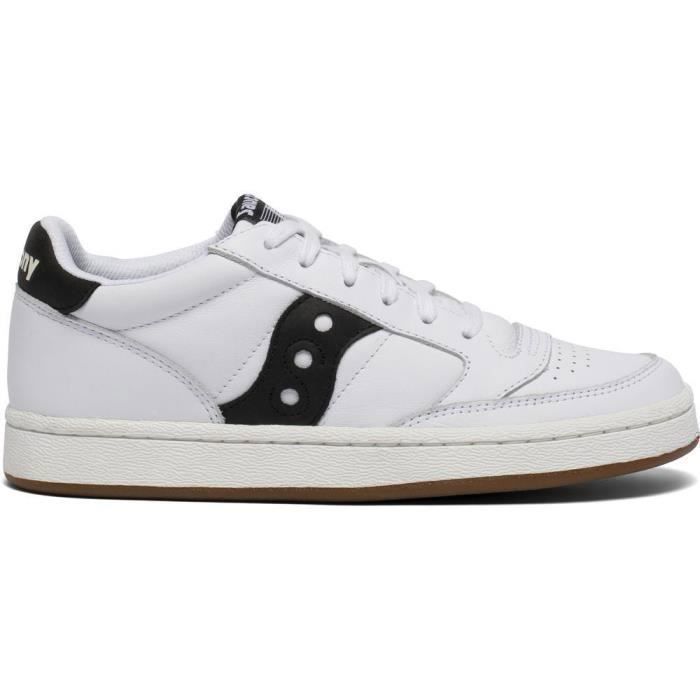Saucony Baskets Homme - SAUCONY - Jazz Court - Blanc/Noir - Lacets - Textile - Semelle en caoutchouc