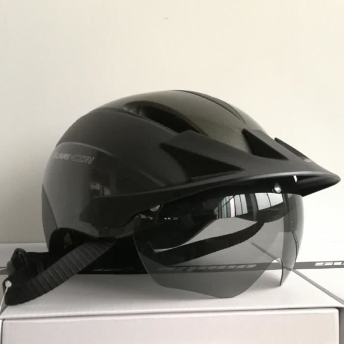 Casque Vélo Adulte Léger Avec Feu Arrière LED - Réglable, Respirant, Résistant Au Vent, Rouge