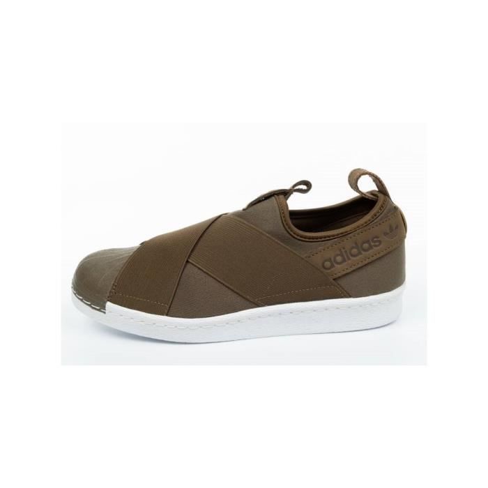 superstar slip on Brun femme