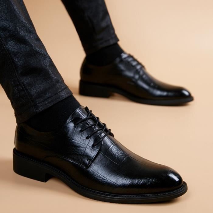 Chaussures Oxford Homme En Cuir - Brogues Habillées, Semelle Antidérapante, Pour Affaires/mariage