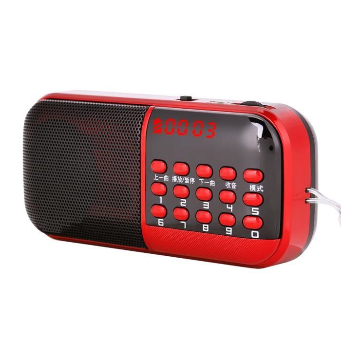 Rétro Vintage Radio Super basse FM Radio bambou mu... - Grandado