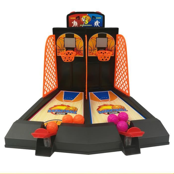 Jeu De Basket-ball De Bureau En Bois – Lanceur Réglable – 3 Ans Et Plus – Activité Parent-enfant