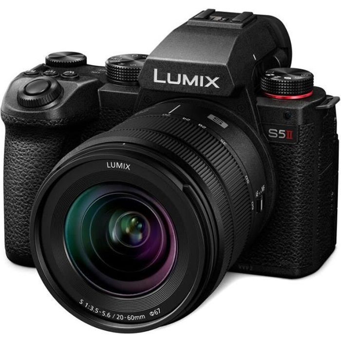 PANASONIC Hybride LUMIX S5 MARK II + Objectif Lumix S Pro 20-60mm f/3.5-5.6 Garanti 3 ans
