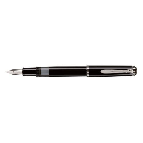largeur de la plume: M noir avec plume en acier polie Pelikan stylo ? plumeP 205 syst?me de rempl