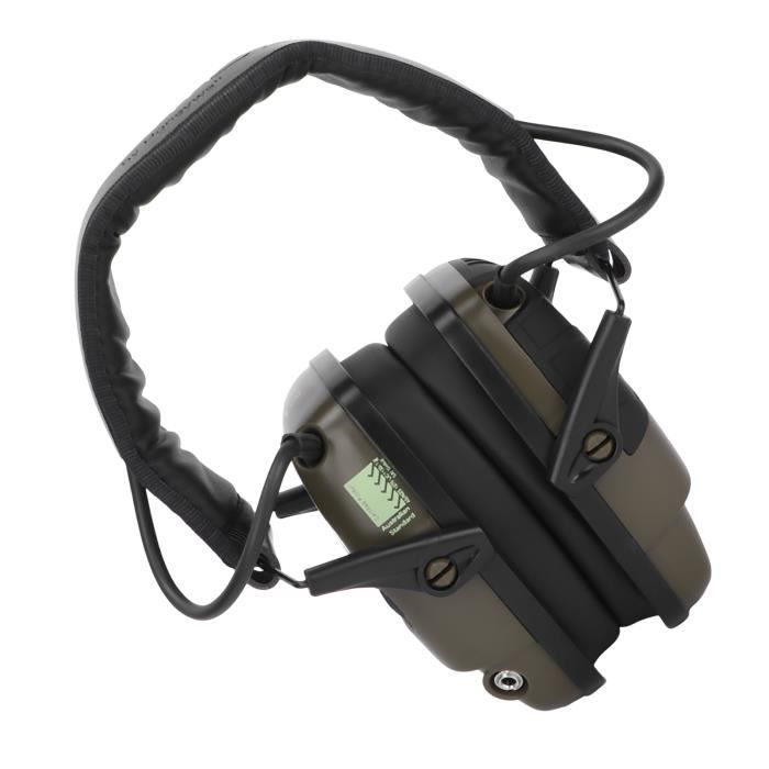 Casque Électronique IDOGEAR EC6701 - Réduction Bruit - Tête Noir/Kaki/Olive